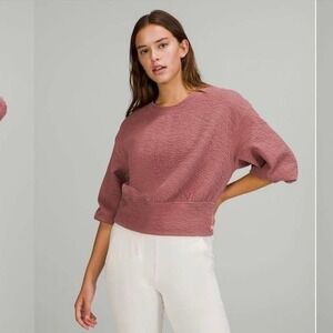 Lululemon‎ Textured Crewneck Pullover in Spiced Chai
